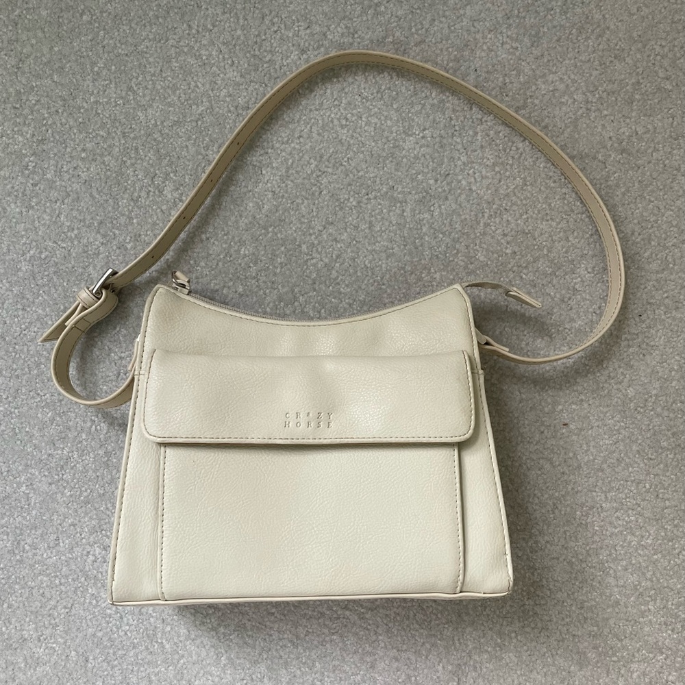 Vintage Liz Claiborne “Crazy Horse” Purse, Off White